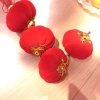 Four small lanterns are hung in a string in the foyer, study, bedroom and other places details Picture